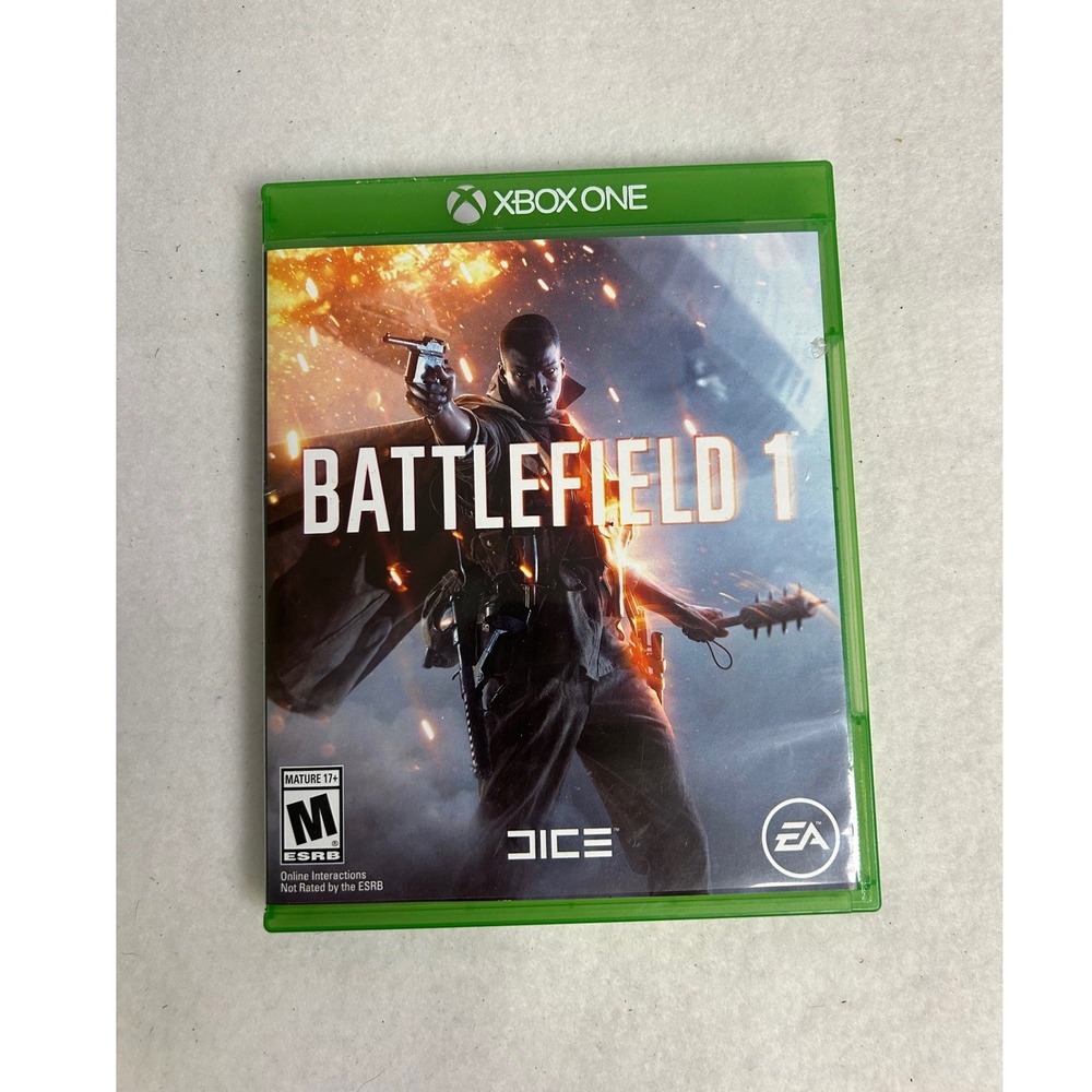 WWI FPS Battlefield 1 Xbox One Green Physical Disc Action Shooter Game